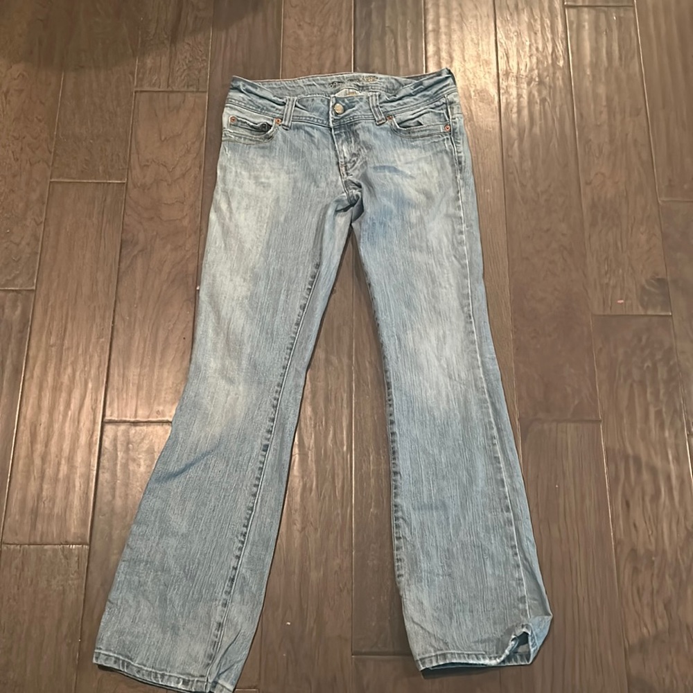 American eagle AE ARTIST ultra low rise jeans light wash